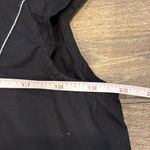 Zapelle Black Midi Dress with White Stitching Size M Photo 4