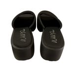 Wild Pair Brand New  Questt Lug Slide On Black Platform Shoes Size 6.5 Photo 4