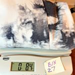 First Love Sweatshirt Womens L Oversized White Gray Abstract Tie Dye Dolman Photo 11