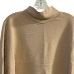 Madewell Women's XL Pinkish Beige Turtleneck Sweatshirt Balloon Sleeve Casual Photo 5