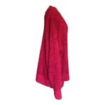 Aerie Oversized Ribbed V-Neck Sweater Long Sleeve Red Pullover Women's Medium Photo 3