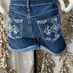 Love Indigo Women's Denim Shorts with Embroidered Pockets Photo 1