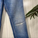 Free People The Vixen Cigarette High Waisted Raw Hem Jeans size 25 Photo 5