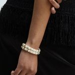 NWOT Roxanne Assoulin bracelets set of two Gold Photo 1