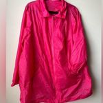 Woman Within  Pink Nylon Rain Resistant Zip Up Jacket Size 1X 22/24 Photo 0