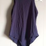 MANGDIUP Basic Sleeveless Crewneck Bodysuit Slim Fit Stretch Cotton Tank Top N Blue Size M Photo 1