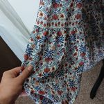 Max Studio floral puffy sleeve button up blouse size medium Photo 6