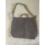 Large Canvas Tote‎ Bag Gray Shoulder Messenger Crossbody Casual Everyday Travel Photo 1