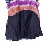 Chufy Northern Lights Kaia Navy Watercolor Top size Small Ruffle Tie Dye Stripes Blue Photo 8