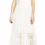 WAYF  Odette Off Shoulder Lace Maxi Dress Size XS Photo 0