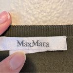 Max Mara  Green Silk Blend Long Sleeve Blouse Womens M Casual Fall Classic Top Photo 2
