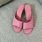 Mansur Gavriel Kitten Open Toe Mule Heeled Sandal In Pink Size 36 Photo 5