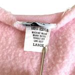 Vintage New York Shirtworks Pink Jersey Fleece Cardigan Shrug Size L Photo 3