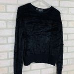 St. John  Sport Black Chenille Crewneck Swea… Photo 1