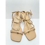 Open Edit  Sandals Size 9.5 Tan Robyn in Natural Square Toe Heels Photo 3