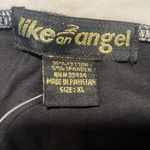 Like an angel  Tube Top Womens Size XL Black White Sports Cropped Sleeveless NWT Photo 4