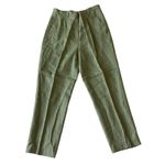 Anne Larson Linen Dress Pants Green Size 12 Photo 4