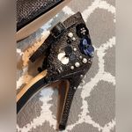 ZARA  Black Heels Embellished Ankle Strap EU 36 US 5.5 Photo 2