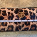 DASEIN Leopard print Ladies Wristlet Wallet PU Leather Zipped Around. NWOT Brown Photo 4