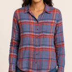 Lucky Brand  Plaid Button Down Shirt Size L Soft Lightweight Flannel Photo 0