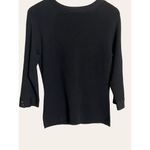 Classiques Entier  Black Knit Embellished Button Cardigan Sweater Size M Photo 3