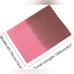 New In Package uxcell Long Chiffon Light Scarf Silky Gradient Khaki Rose Pink Photo 4