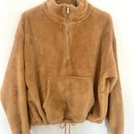Old Navy Cozy Faux-Fur Half-Zip Cinch-Hem Sweatshirt Photo 0