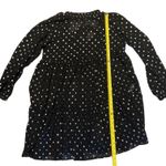 On 34th Black Sheer Baby Doll Dress With Gold Foil Dots Size Medium Photo 3