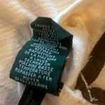 Ralph Lauren LAUREN Off White Long Sleeve Women’s T-shirt with Brown Suede Med Photo 5