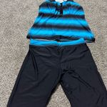  Blue and Black Swim Sarong Zella Size: 2X Photo 3