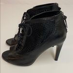 French Connection  Quinnie Peep-Toe Leather booties A4 Photo 2