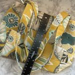 Handmade Tropical floral Yellow Green Shoulder Bag Photo 6