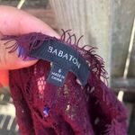 Babaton ARITIZIA  LORNA MAROON LACE SHORT SLEEVE DRESS Photo 3