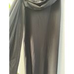 Symphony  Women's Strapless Formal Dress Long Size Small Solid Black High Slit Photo 12