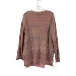 Dress Barn  Women's Metallic Pink Sweater Top Photo 1