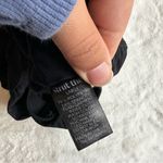 Strut this  Black White Stitch Cropped Workout Top Size Large Photo 3