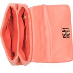 Badgley Mischka Coral Quilted Puffy Pearl Messenger Orange Purse Crossbody Bag Photo 1