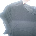 French Connection  M Silky Black Shadow Capped Sleeve Top Funeral Photo 3