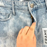 frame denim FRAME Le Grand Garcon High Waist Cutoff Denim‎ Shorts In Cloud Wash Size 29 Photo 6