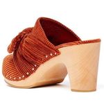 Loeffler Randall  Neko Rust Corduroy Stud Clogs Wooden size 6 Photo 1