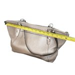 Coach  large Metallic Leather Tote Photo 12
