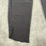 Marine layer  Allison Pant Women Medium‎ Black Stretchy Tencel Relaxed Split Hem Photo 9