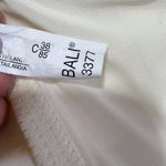 Bali  Lace Trim Built-In Full Support Bra Cami Tank Top Women's Size 38C Cream‎ Photo 3