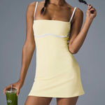 Alo Yoga Airbrush Streamlined Dress Lemon Ice/White S Photo 0