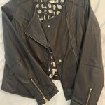 Anthropologie Black Leather Jacket Photo 0