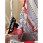EXPRESS  Small Red White Blue‎ Striped Jumpsuit Sleeveless Casual Summer Romper Photo 5
