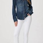 Paige  Skyline Ankle Skinny Jean | Size: 30 | White Photo 0