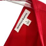 Newbury Kustom  Red Ruffle Peplum Cropped Top Photo 4