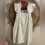 NWT Monica Nera Maya White Ruffle Strap Gathered Mini Dress Luxury Graduation S Photo 3