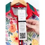 NEW Dalia Macphee Floral Pleated Fit Flare Midi 50s Dress Small Retro Rockabilly Red Photo 5